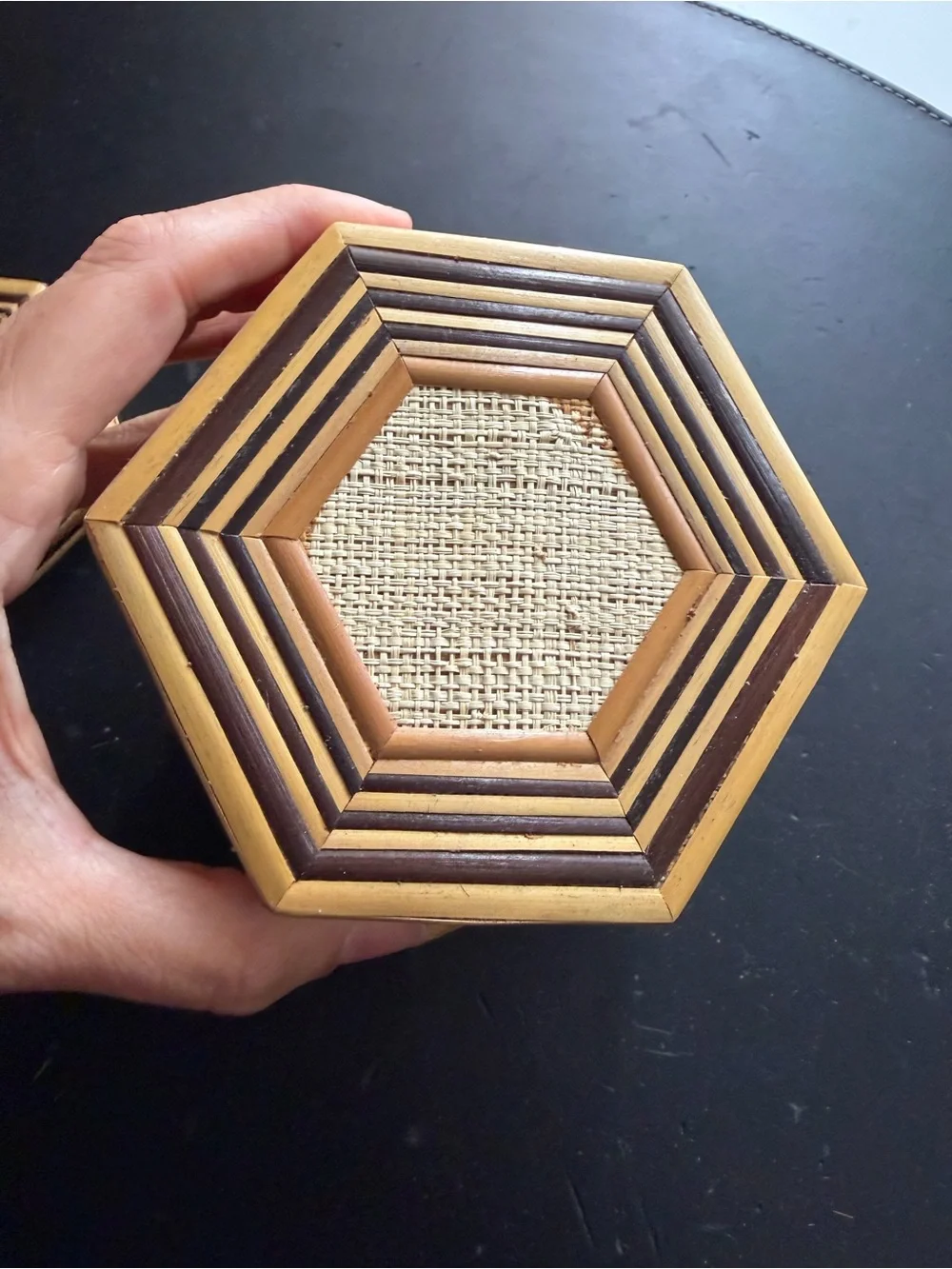 Vintage Boho Stacking Trinket Boxes Set of 3